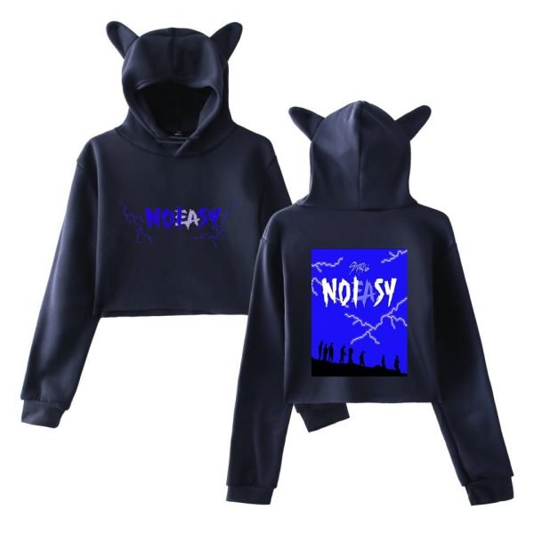 Stray Kids No Easy Cropped Hoodie #1 - Image 2