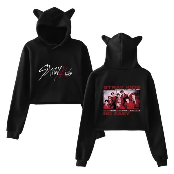 Stray Kids No Easy Cropped Hoodie #2 - Image 2