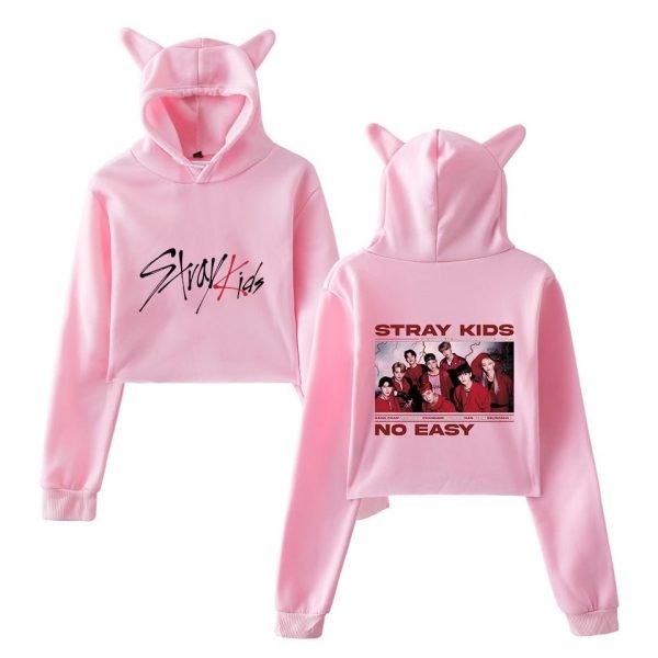 Stray Kids No Easy Cropped Hoodie #2 - Image 4