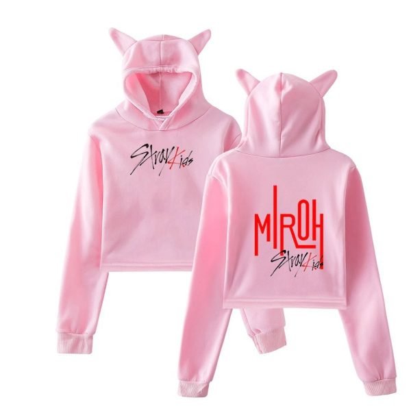 Stray Kids Cropped Hoodie #2 - Image 3