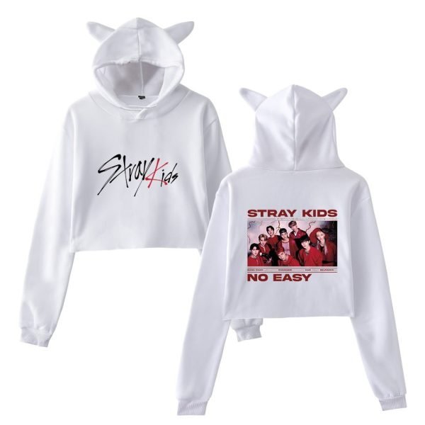 Stray Kids No Easy Cropped Hoodie #2 - Image 3