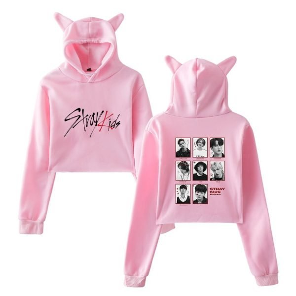 Stray Kids No Easy Cropped Hoodie #3 - Image 3