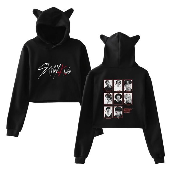 Stray Kids No Easy Cropped Hoodie #3 - Image 2