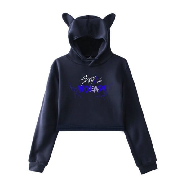 Stray Kids No Easy Cropped Hoodie #4 - Image 5