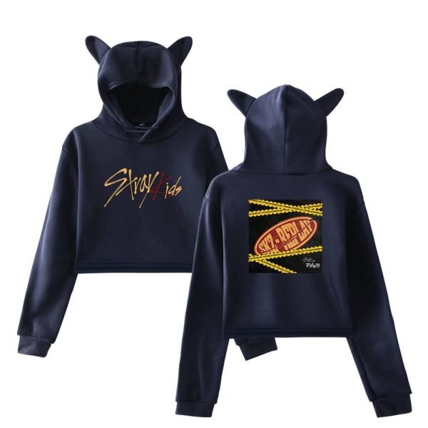 Stray Kids Cropped Hoodie #14 - Image 3