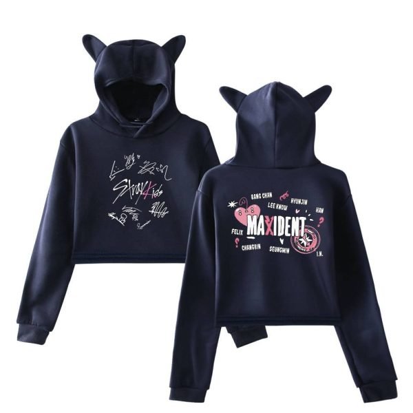 Stray Kids Maxident Cropped Hoodie #1 - Image 3