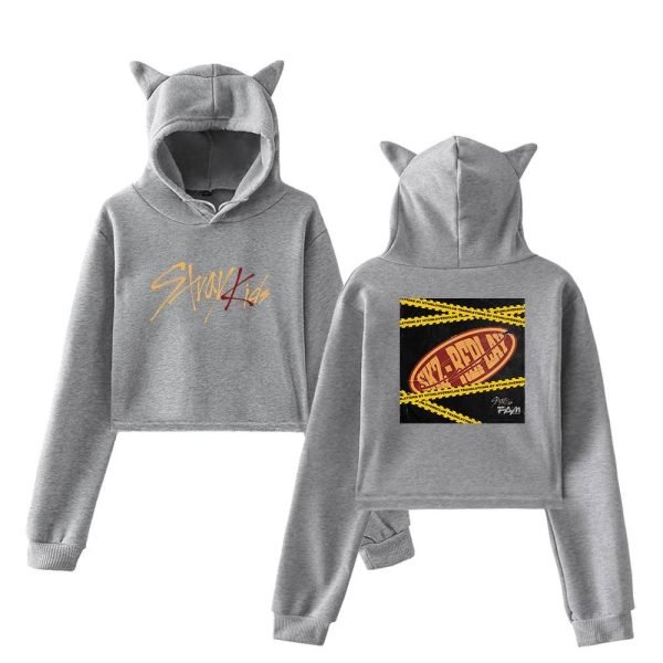 Stray Kids Cropped Hoodie #14 - Image 4