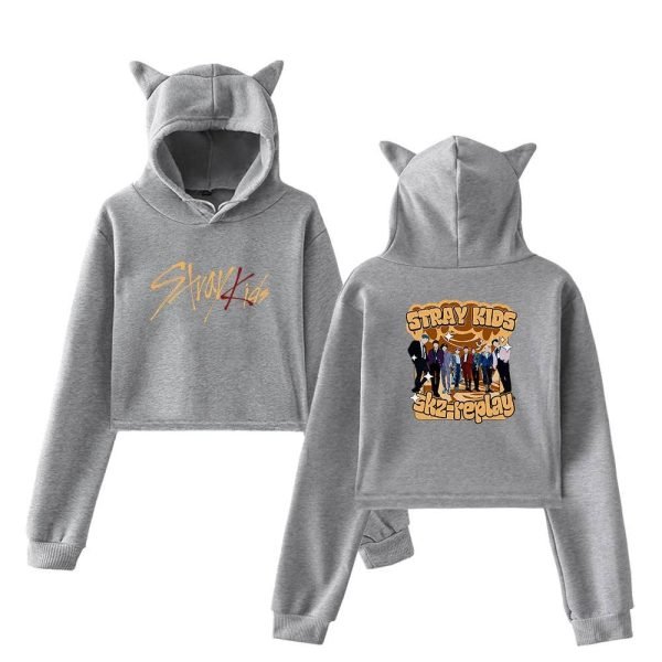 Stray Kids Cropped Hoodie #15 - Image 4