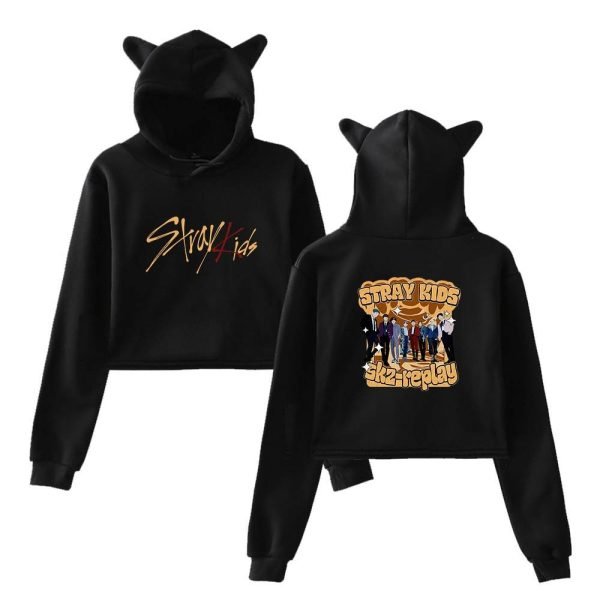 Stray Kids Cropped Hoodie #15 - Image 2