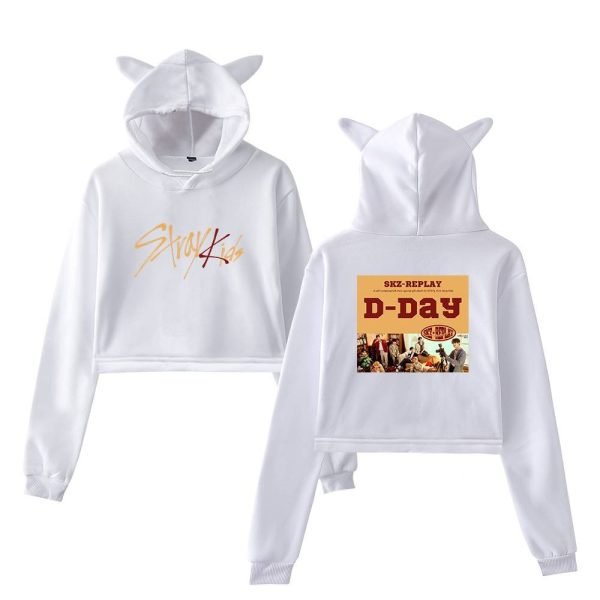 Stray Kids Cropped Hoodie #16 - Image 3