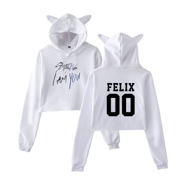 Stray Kids Cropped Hoodie #1 - Image 7