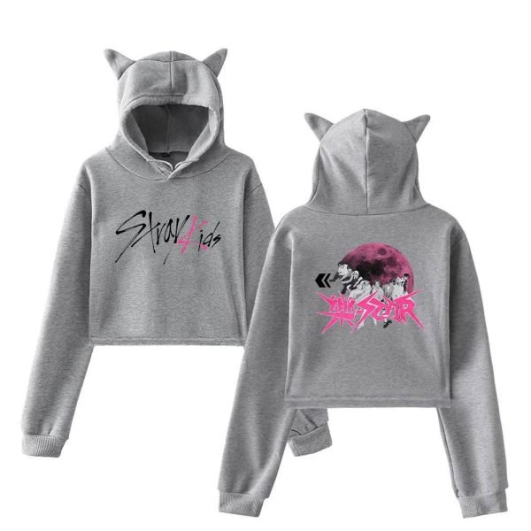 Stray Kids Cropped Hoodie #23 - Image 4