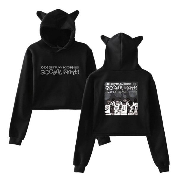 Stray Kids Cropped Hoodie #20 - Image 2