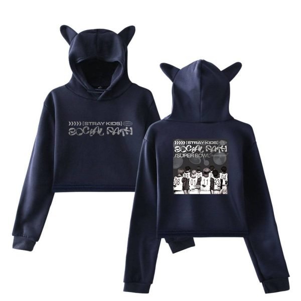 Stray Kids Cropped Hoodie #20 - Image 3