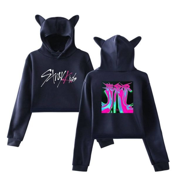 Stray Kids Cropped Hoodie #21 - Image 3