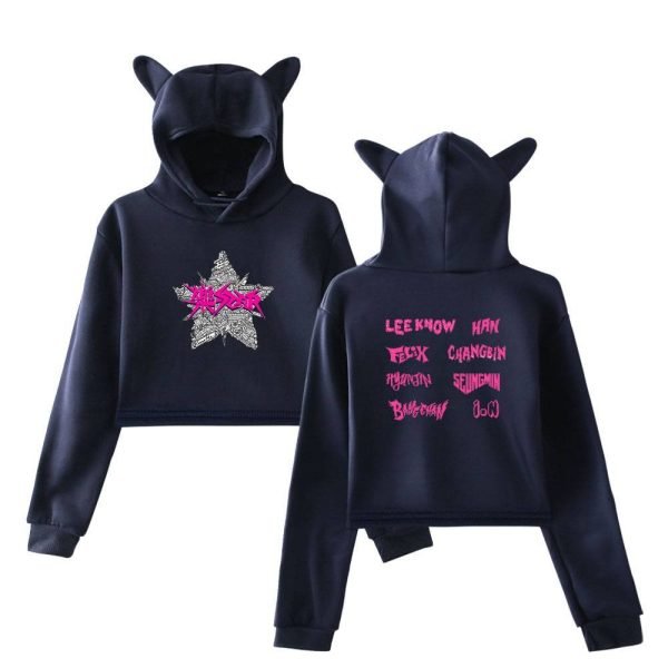 Stray Kids Cropped Hoodie #22 - Image 3