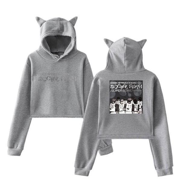 Stray Kids Cropped Hoodie #20 - Image 4