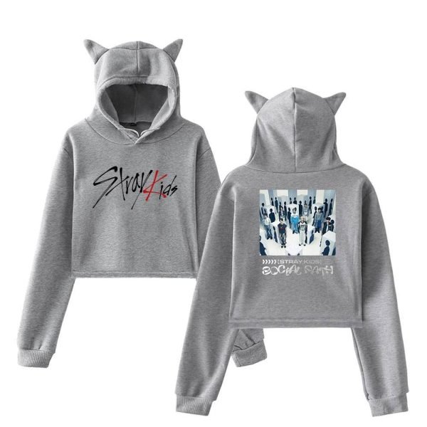 Stray Kids Cropped Hoodie #19 - Image 4