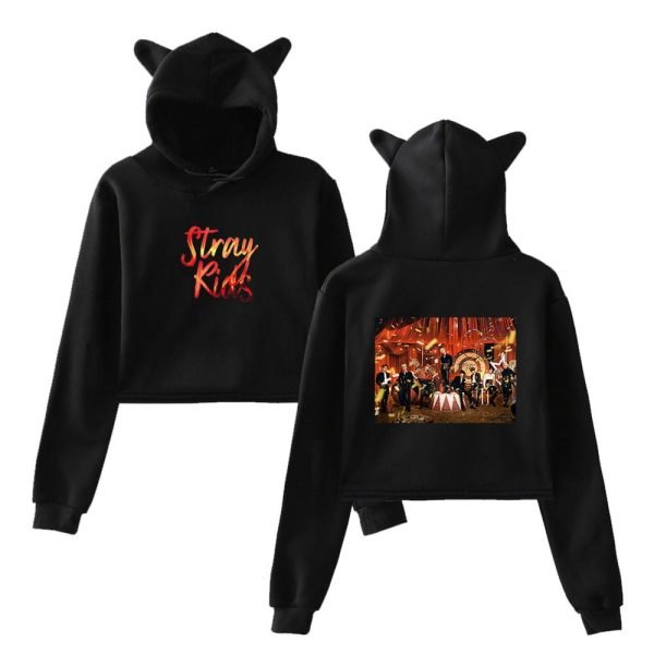 Stray Kids Circus Cropped Hoodie #2 - Image 4