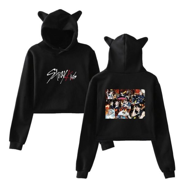 Stray Kids Circus Cropped Hoodie #3 - Image 4