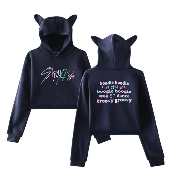 Stray Kids Cropped Hoodie #7 + Socks - Image 2