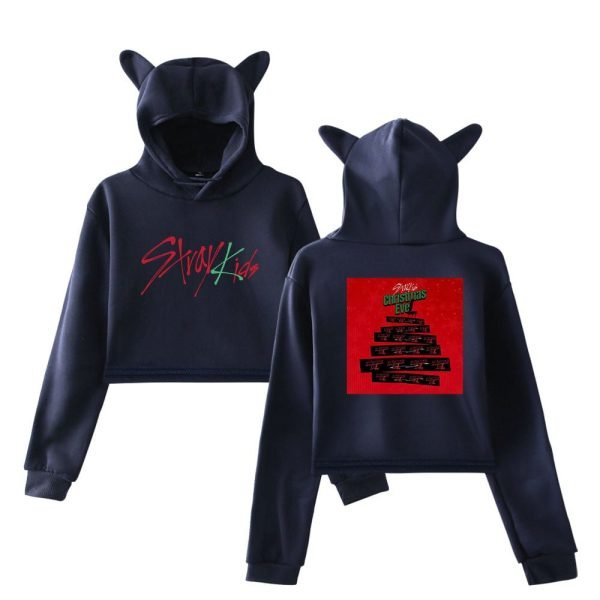 Stray Kids Cropped Hoodie #9 - Image 3