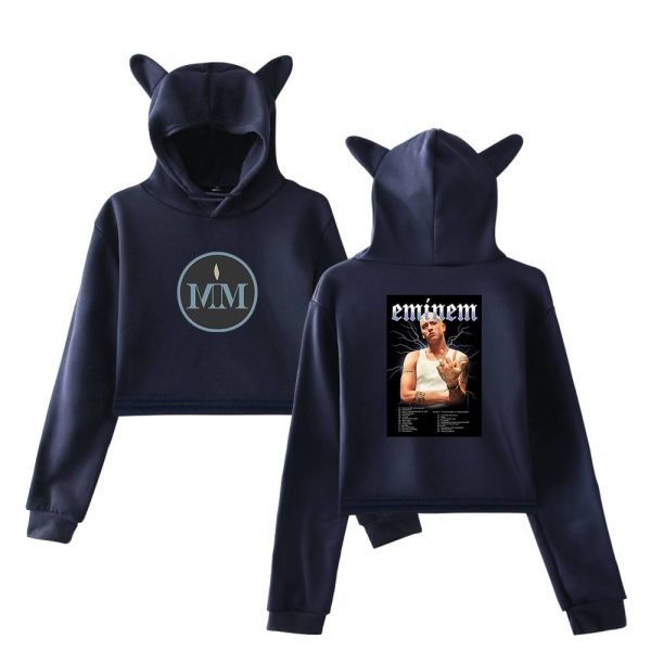 Eminem Cropped Hoodie #6 - Image 3