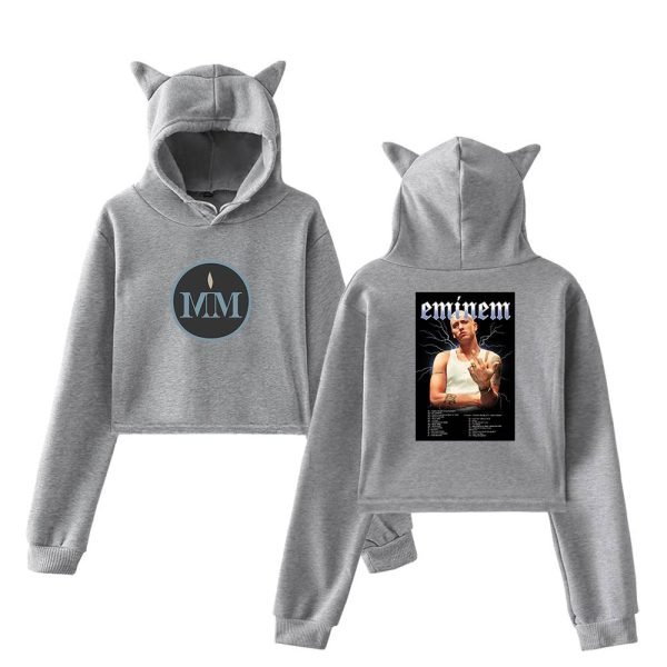 Eminem Cropped Hoodie #6 - Image 4