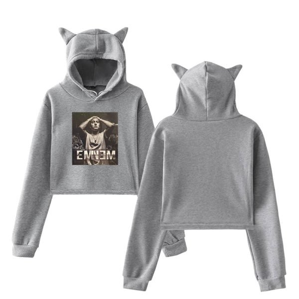 Eminem Cropped Hoodie #7 - Image 4