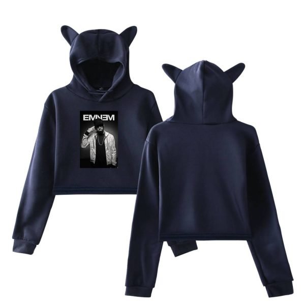 Eminem Cropped Hoodie #8 - Image 4