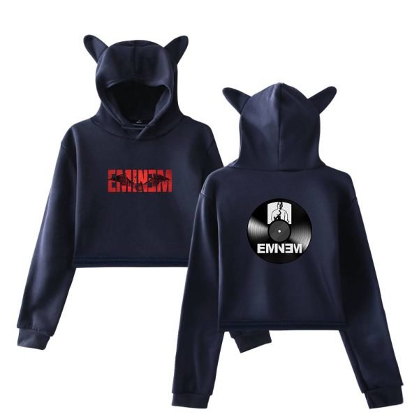 Eminem Cropped Hoodie #9 - Image 3