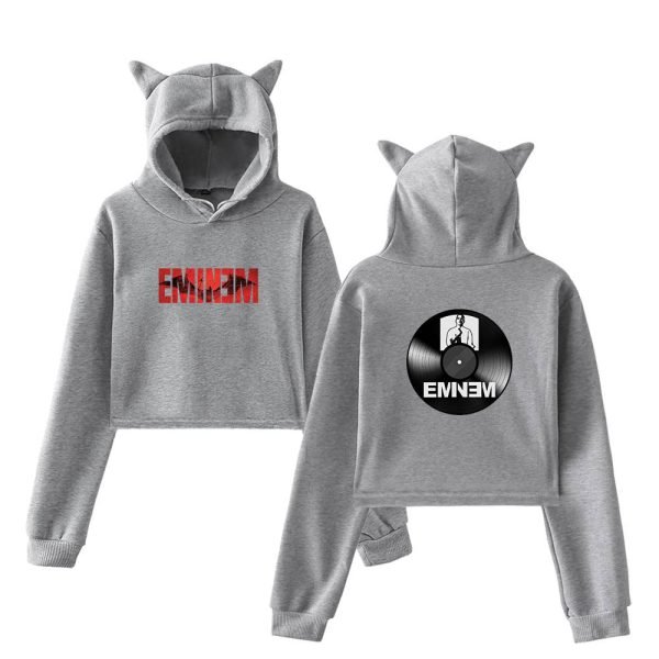 Eminem Cropped Hoodie #9 - Image 4