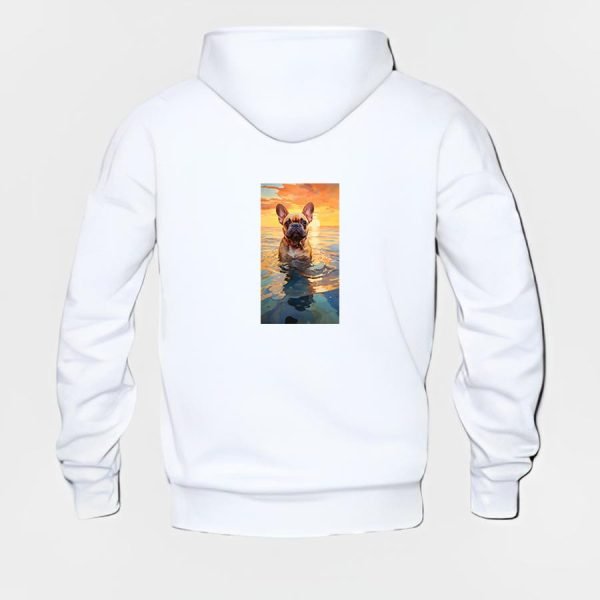 French Bulldog Hoodie #w201 - Image 3