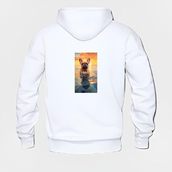 French Bulldog Hoodie #w201 - Image 3