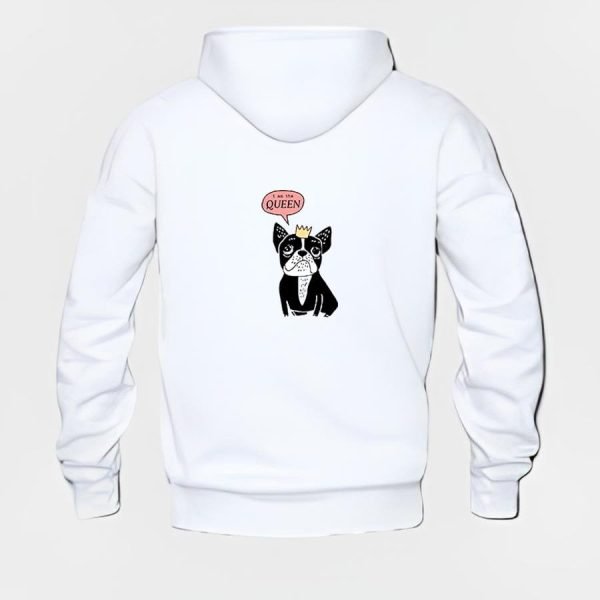 French Bulldog Hoodie #w209 - Image 3