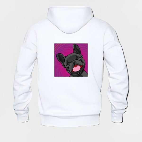 French Bulldog Hoodie #w206 - Image 3