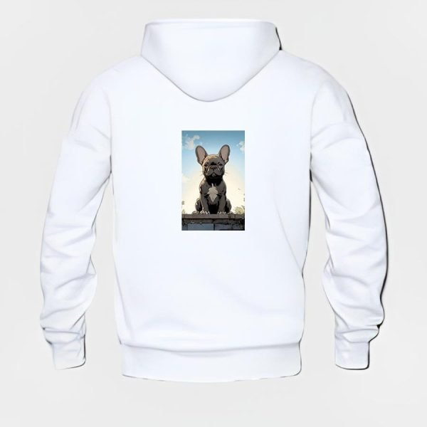 French Bulldog Hoodie #w204 - Image 3