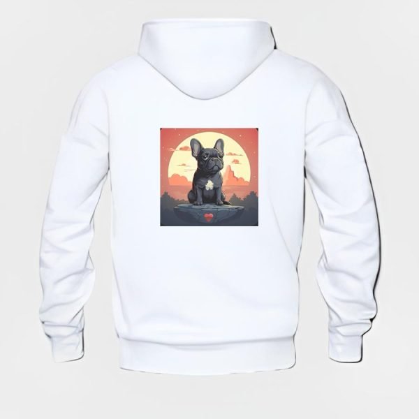 French Bulldog Hoodie #w203 - Image 3