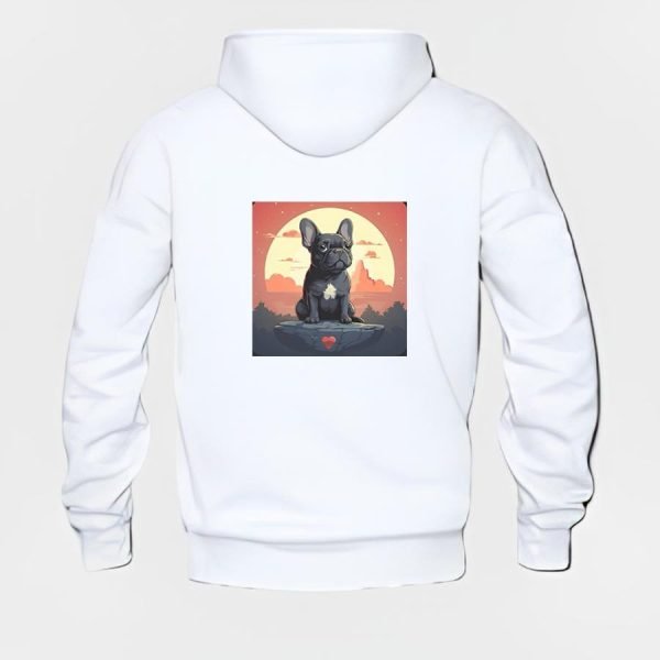 French Bulldog Hoodie #w203 - Image 3