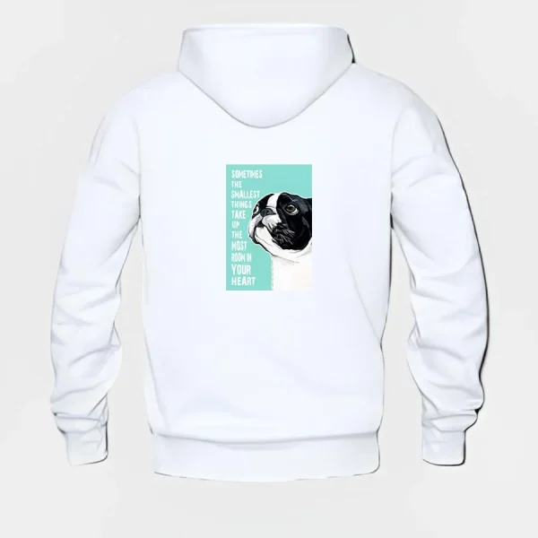 French Bulldog Hoodie #w101 - Image 3