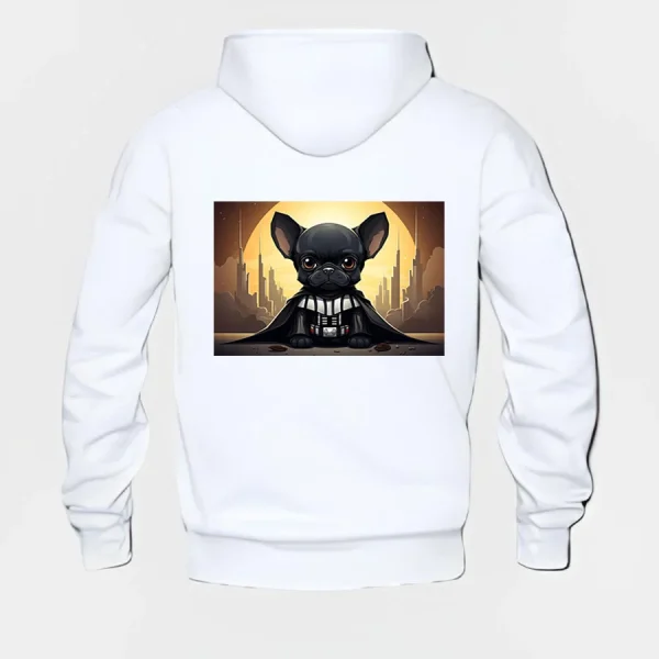 French Bulldog Hoodie #w112 - Image 3