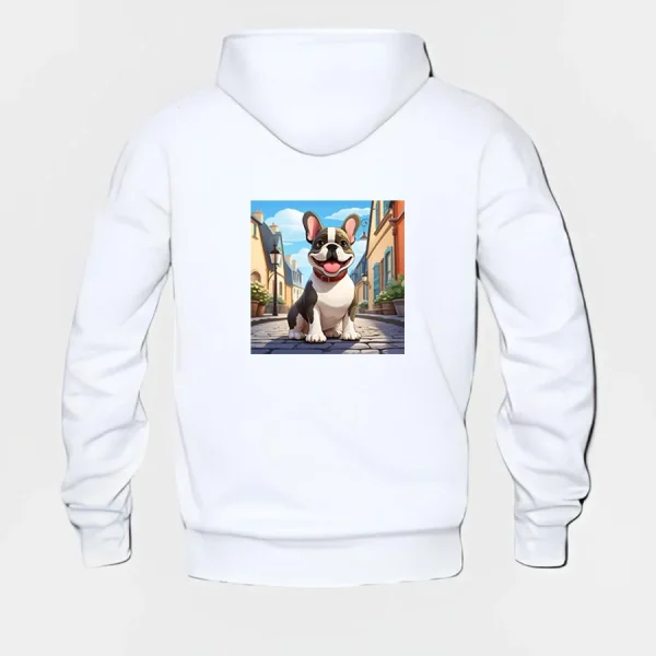 French Bulldog Hoodie #w113 - Image 3