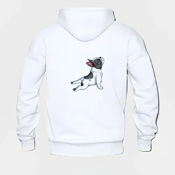 French Bulldog Hoodie #w117 - Image 3