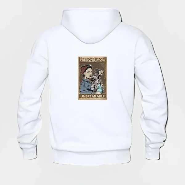 French Bulldog Hoodie #w118 - Image 3