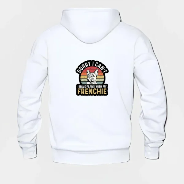 French Bulldog Hoodie #w119 - Image 3