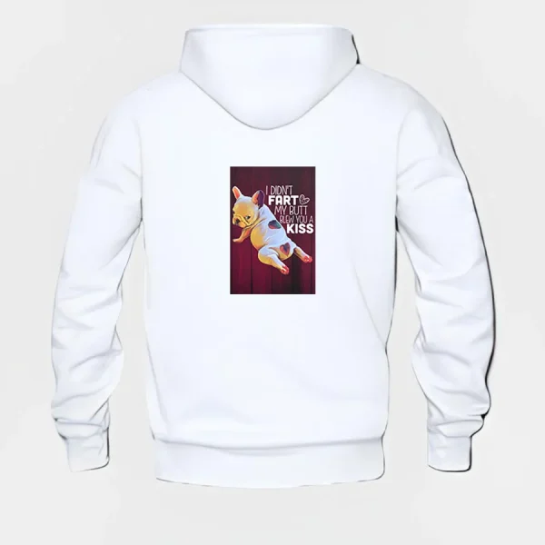 French Bulldog Hoodie #w120 - Image 3