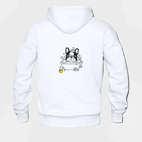 French Bulldog Hoodie #w109 - Image 3