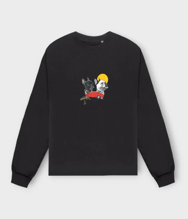 French Bulldog Sweatshirt #309 + GIFT- driving