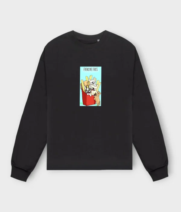 French Bulldog Sweatshirt #401 + GIFT- Frenchie fries