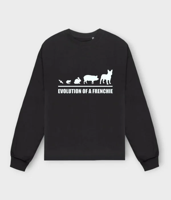 French Bulldog Sweatshirt #507 + GIFT- Evolution of a frenchie